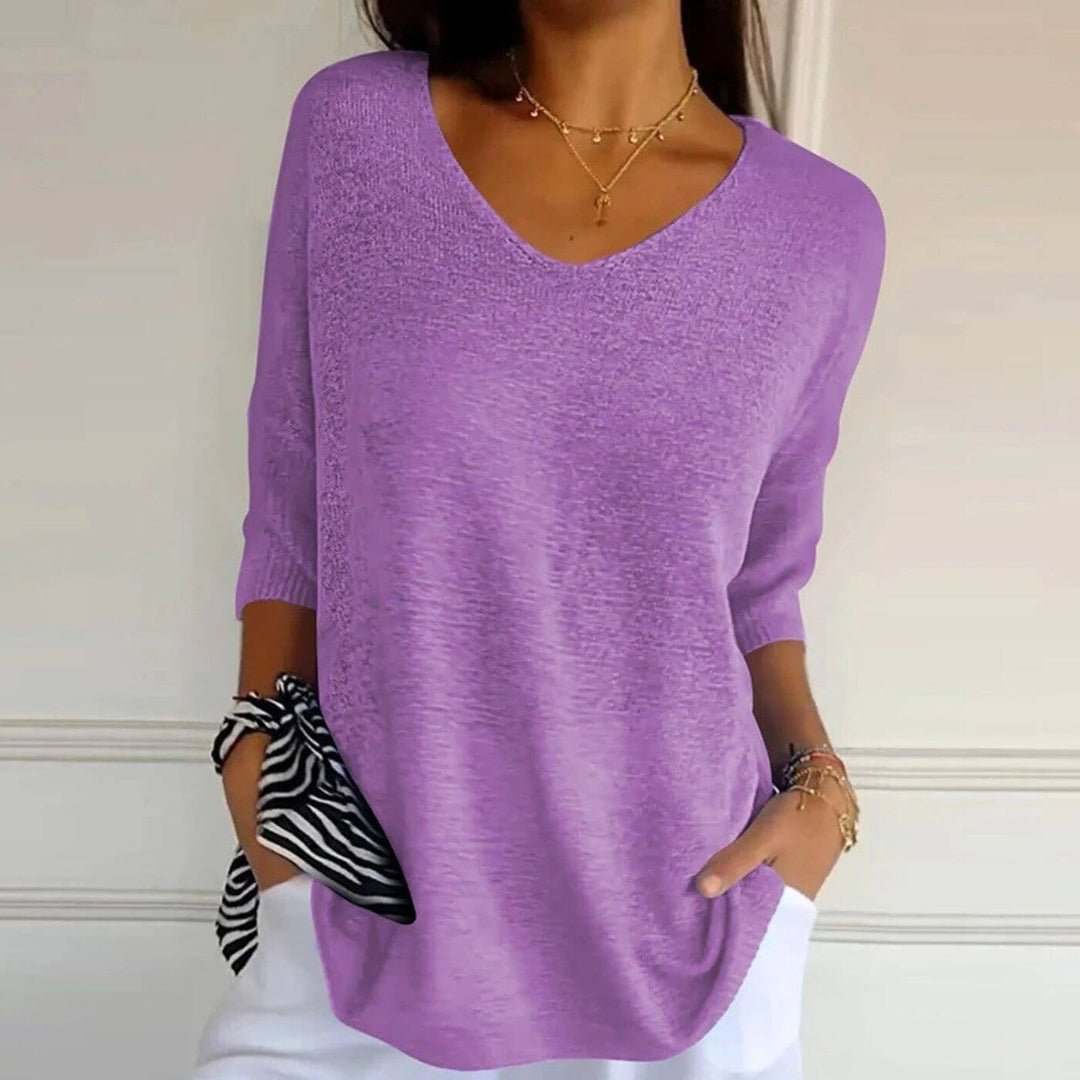 Celine™ – Stilvolles Weiches Strickshirt