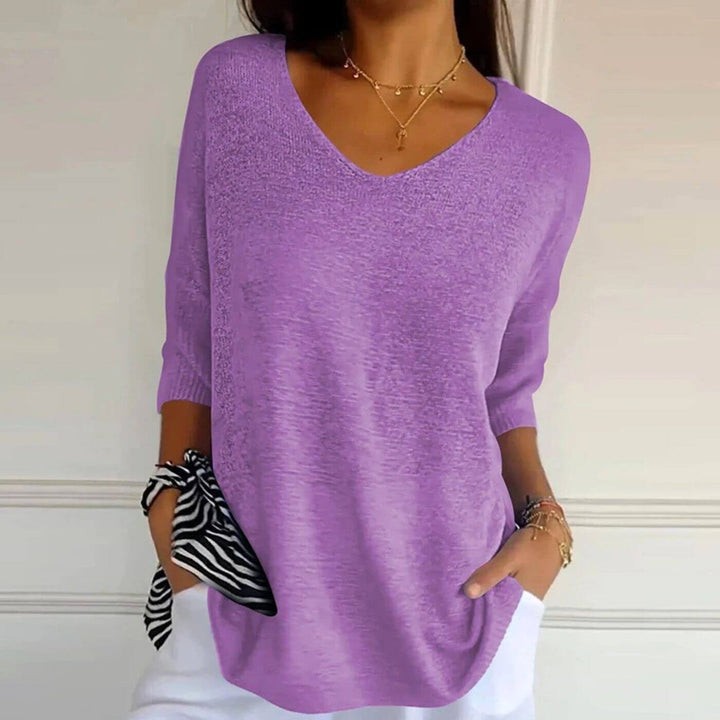 Celine™ – Stilvolles Weiches Strickshirt