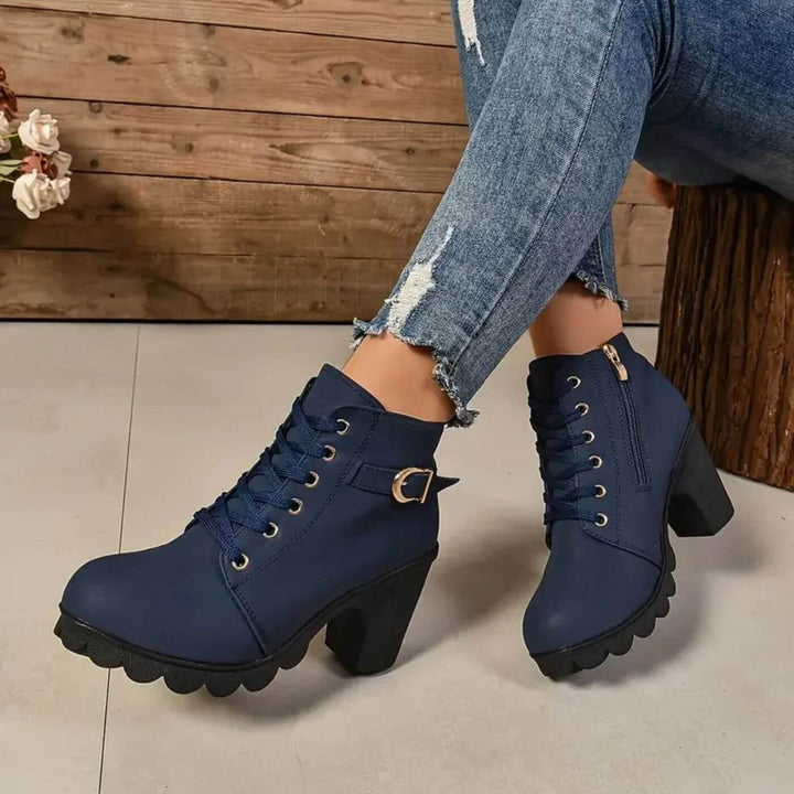 Colette™ – Bottines Chunky à Lacets Élégantes