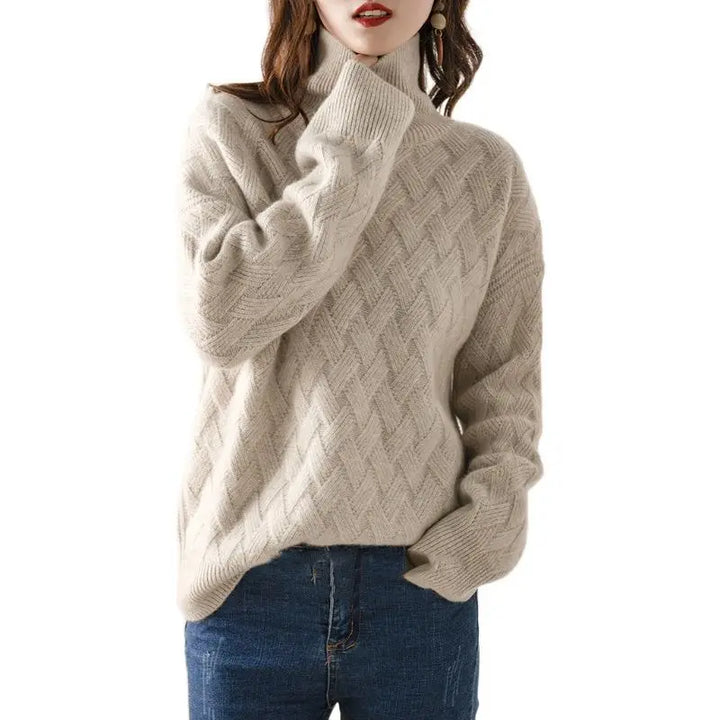Élise – Pull doux torsadé pour femme