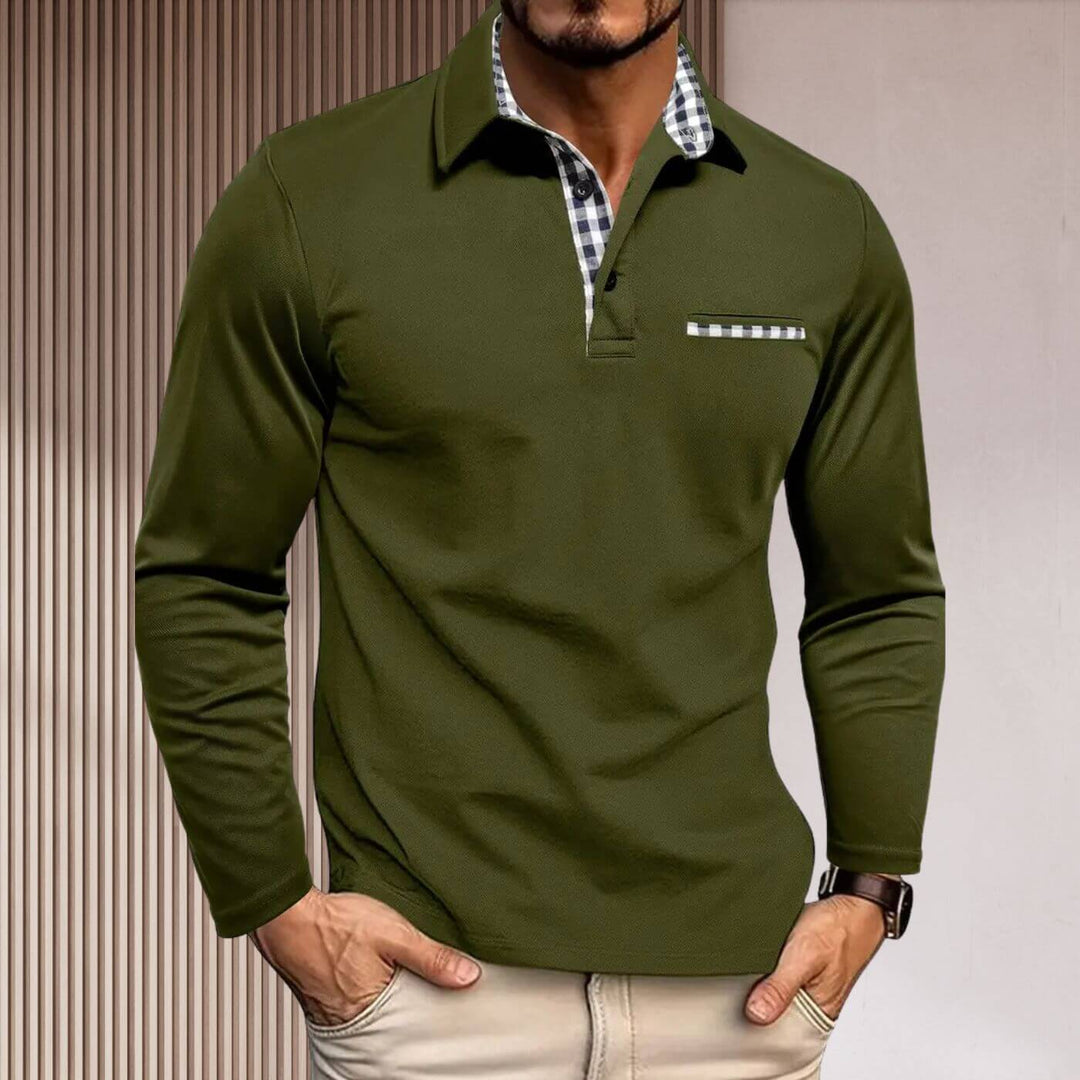 David™ – Modisches Figurnahes Langarmhemd