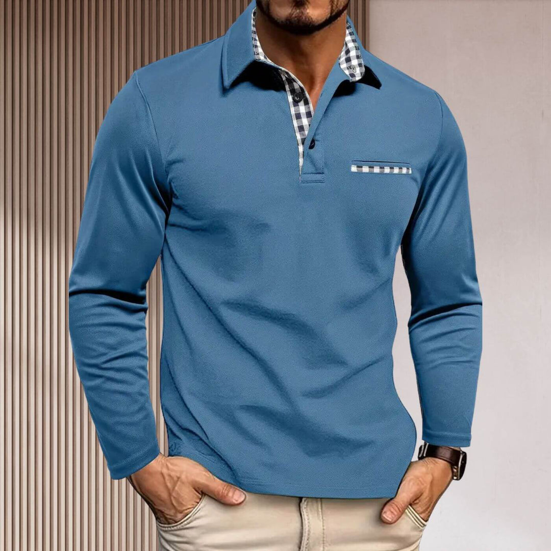 David™ – Modisches Figurnahes Langarmhemd