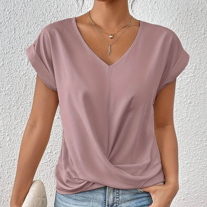 Elsa™ – Lässiges V-Ausschnitt T-Shirt