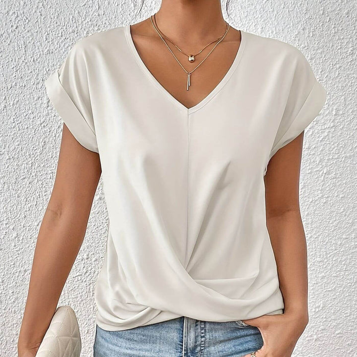 Elsa™ – Lässiges V-Ausschnitt T-Shirt