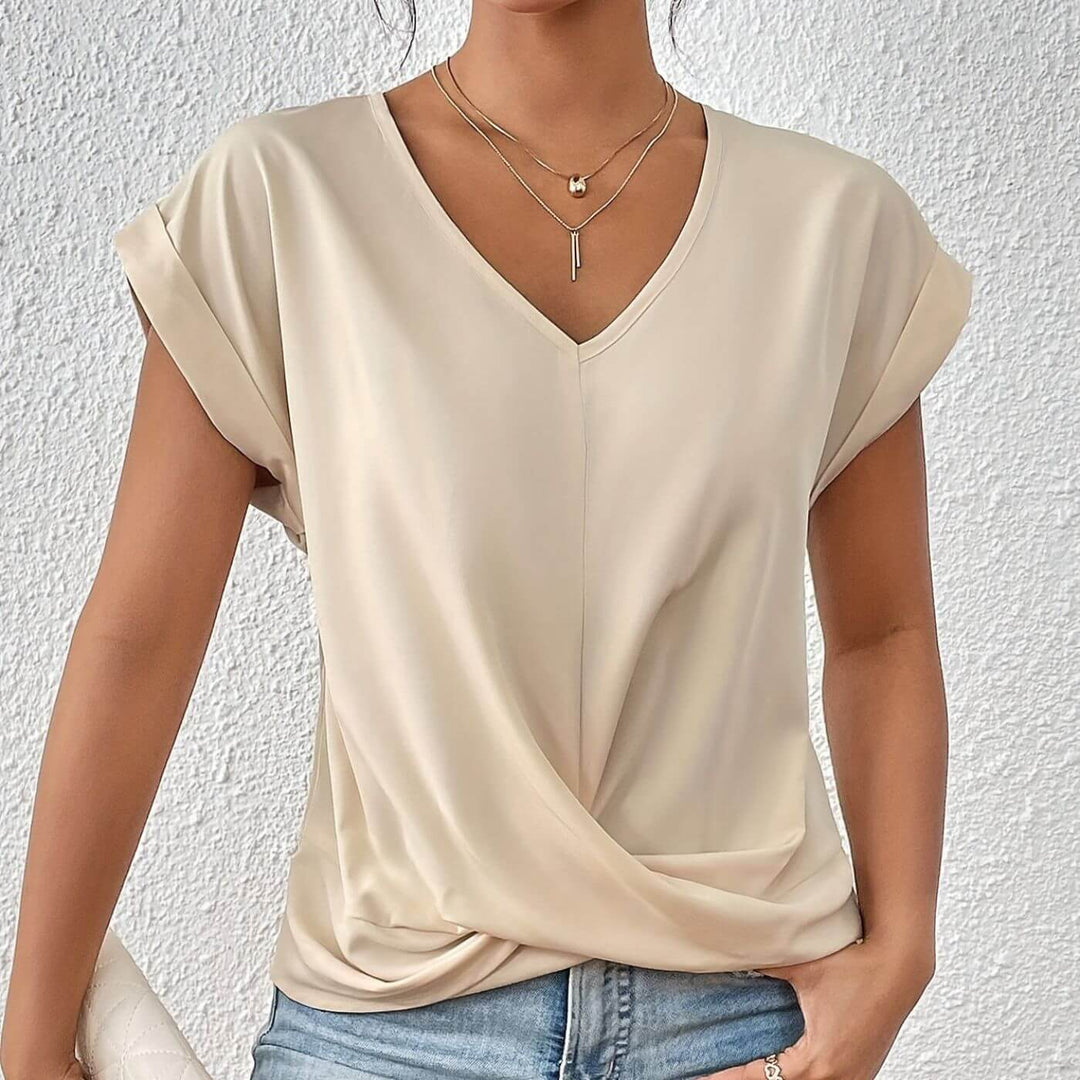 Elsa™ – Lässiges V-Ausschnitt T-Shirt