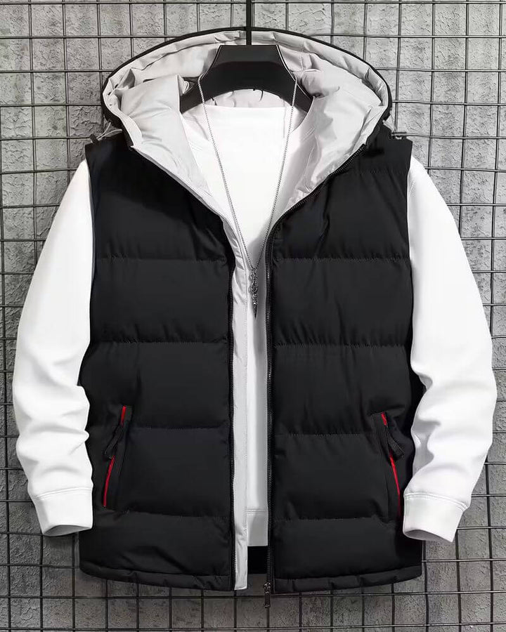 Etienne™ - Gilet Hivernal Zippé avec Capuche