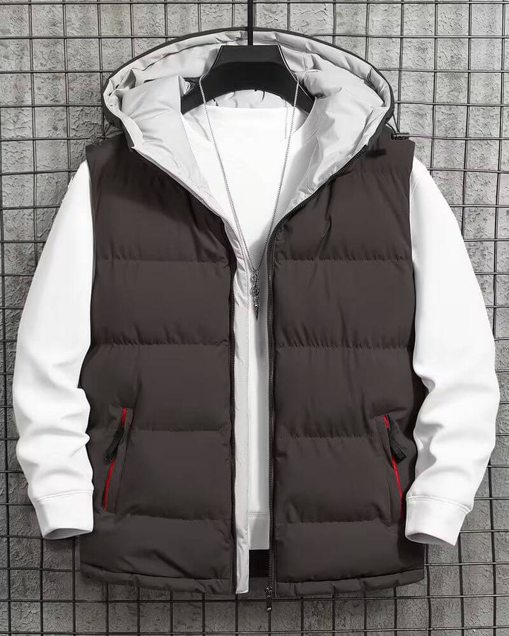 Etienne™ - Gilet Hivernal Zippé avec Capuche