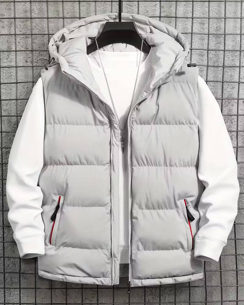 Etienne™ - Gilet Hivernal Zippé avec Capuche