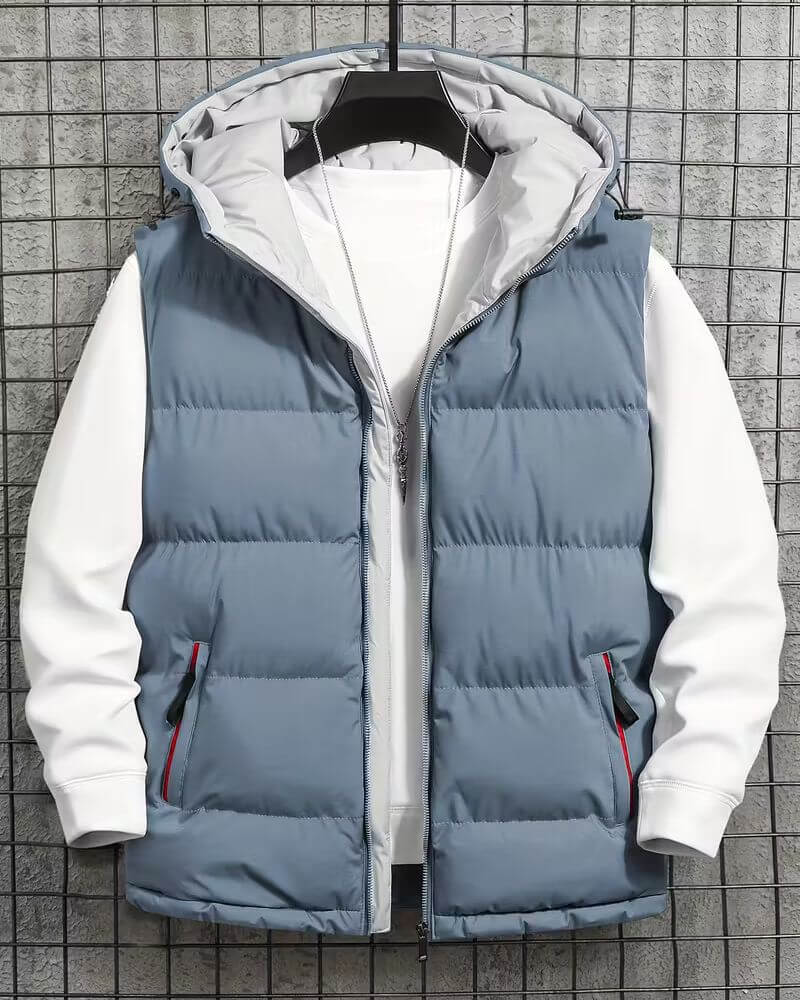 Etienne™ - Gilet Hivernal Zippé avec Capuche