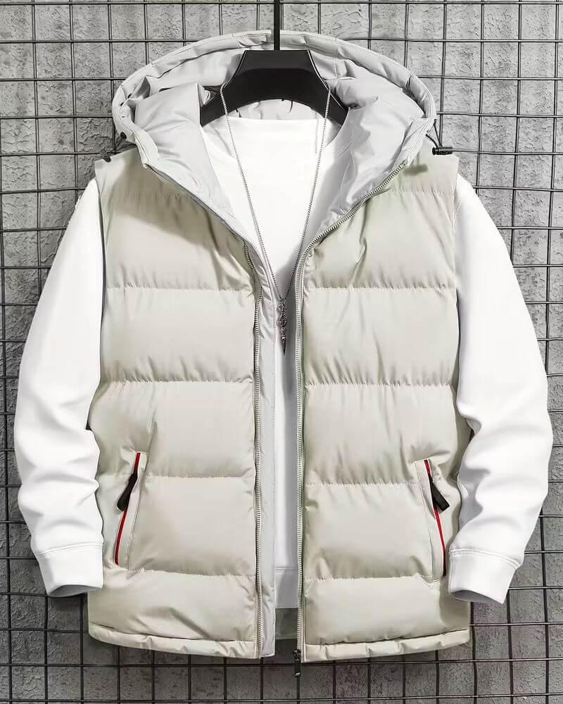 Etienne™ - Gilet Hivernal Zippé avec Capuche