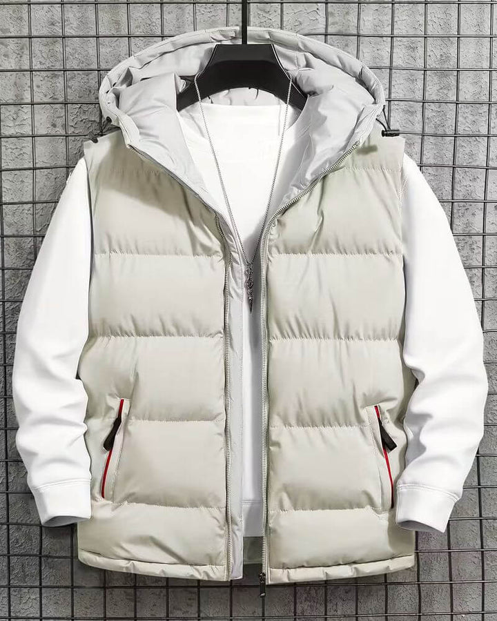 Etienne™ - Gilet Hivernal Zippé avec Capuche