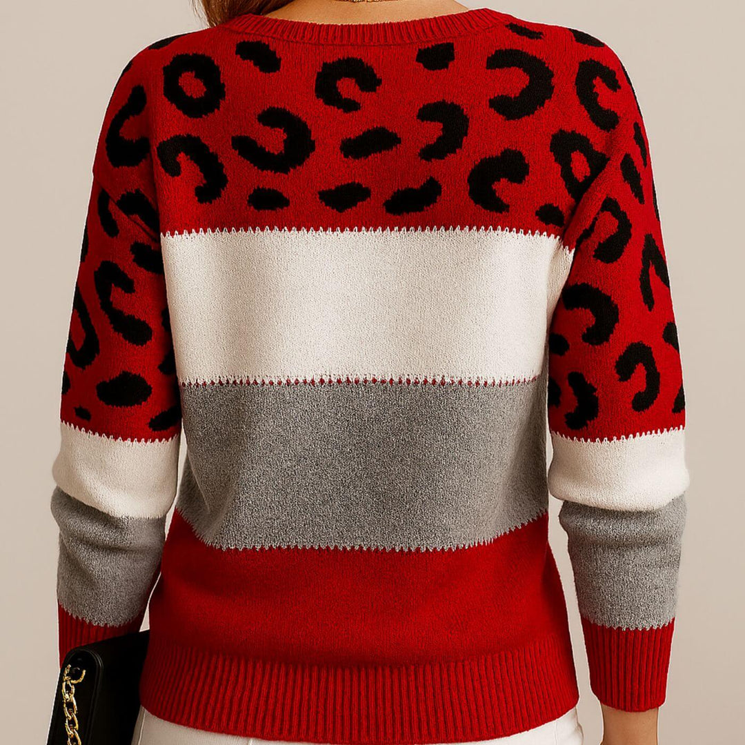 Fiona™ - Pull Léopard Élégant