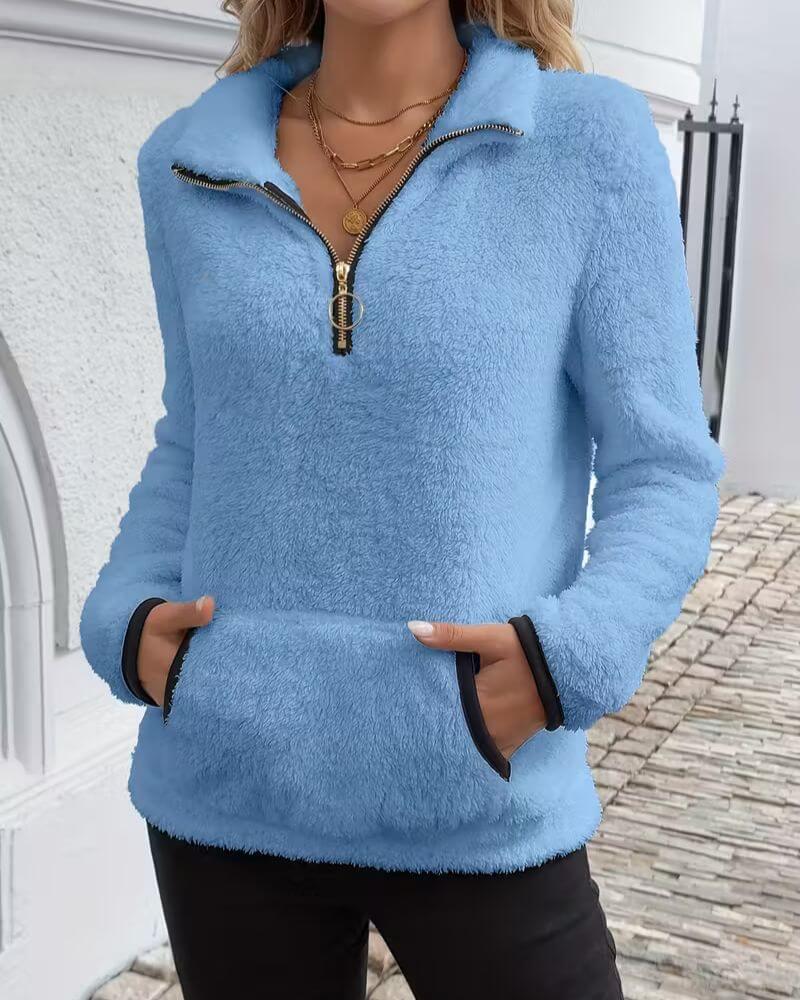 Floriane™ - Sweatshirt Chaud en Peluche pour l’Hiver