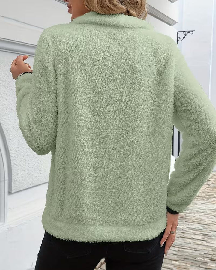 Floriane™ - Sweatshirt Chaud en Peluche pour l’Hiver
