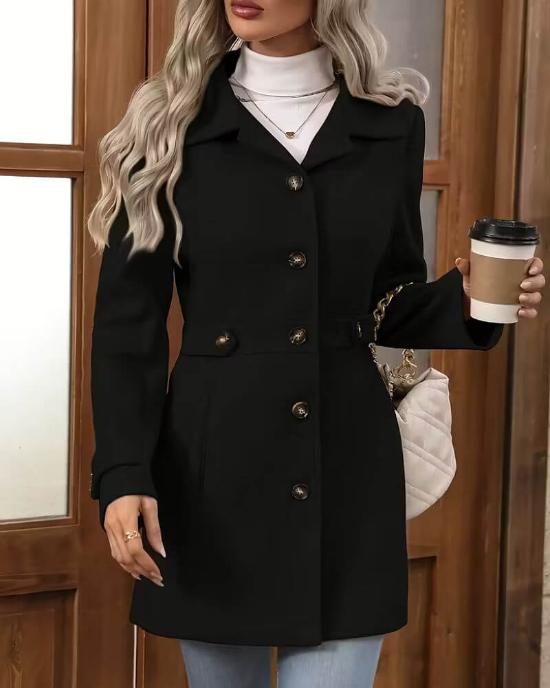 Gabrielle™ – Manteau d’Hiver Cintré et Élégant