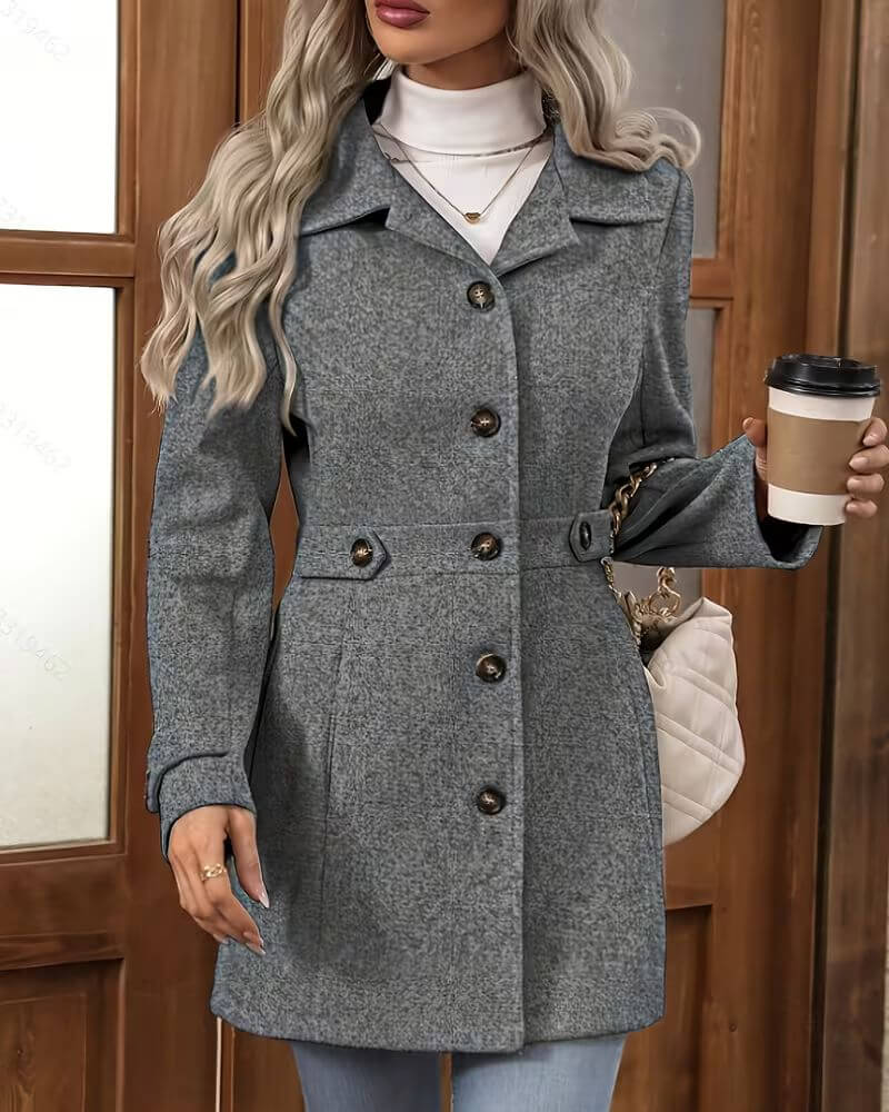 Gabrielle™ – Manteau d’Hiver Cintré et Élégant