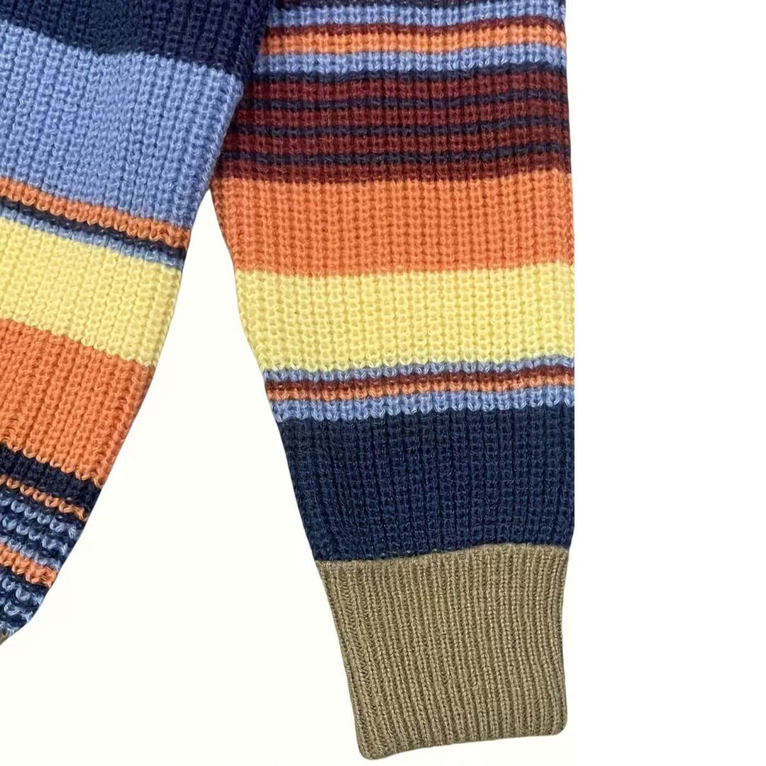 Gilles™ - Cardigan en maille à rayures stylé