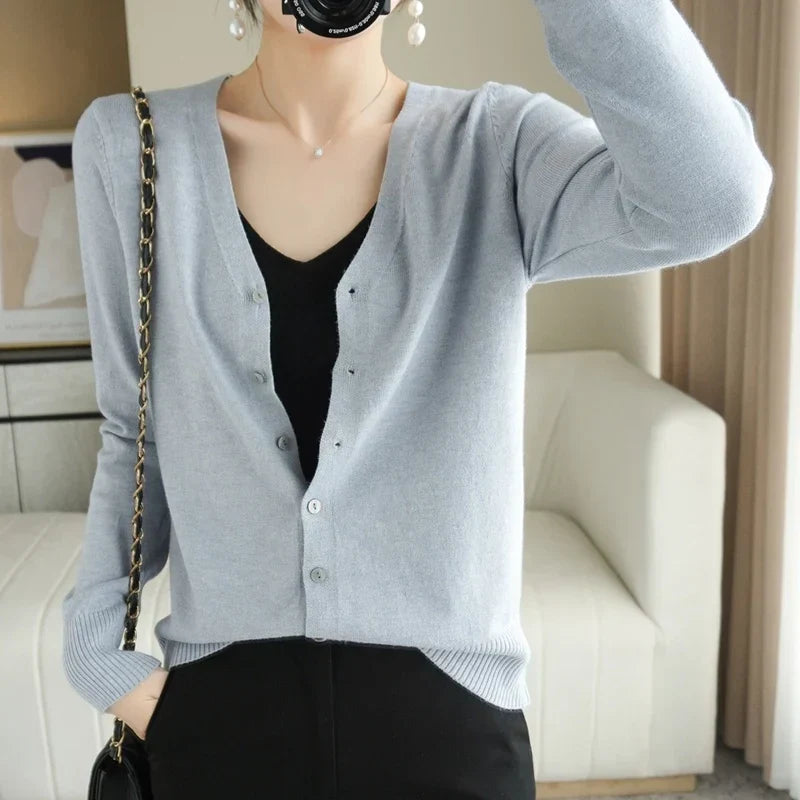 Léa - Femme Cardigan Tricoté