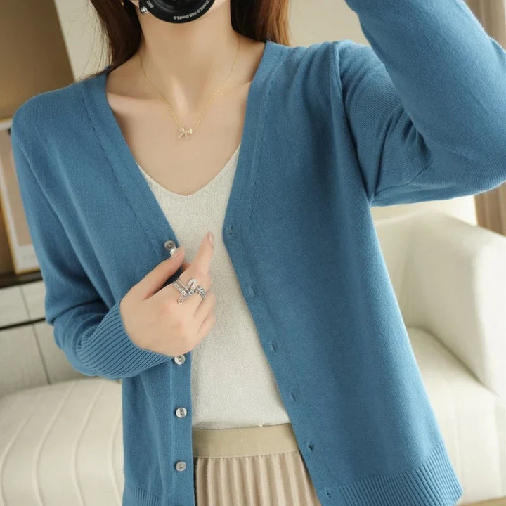 Léa - Femme Cardigan Tricoté
