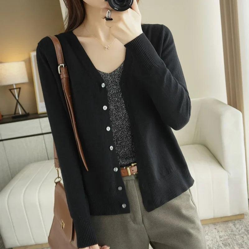 Léa - Femme Cardigan Tricoté