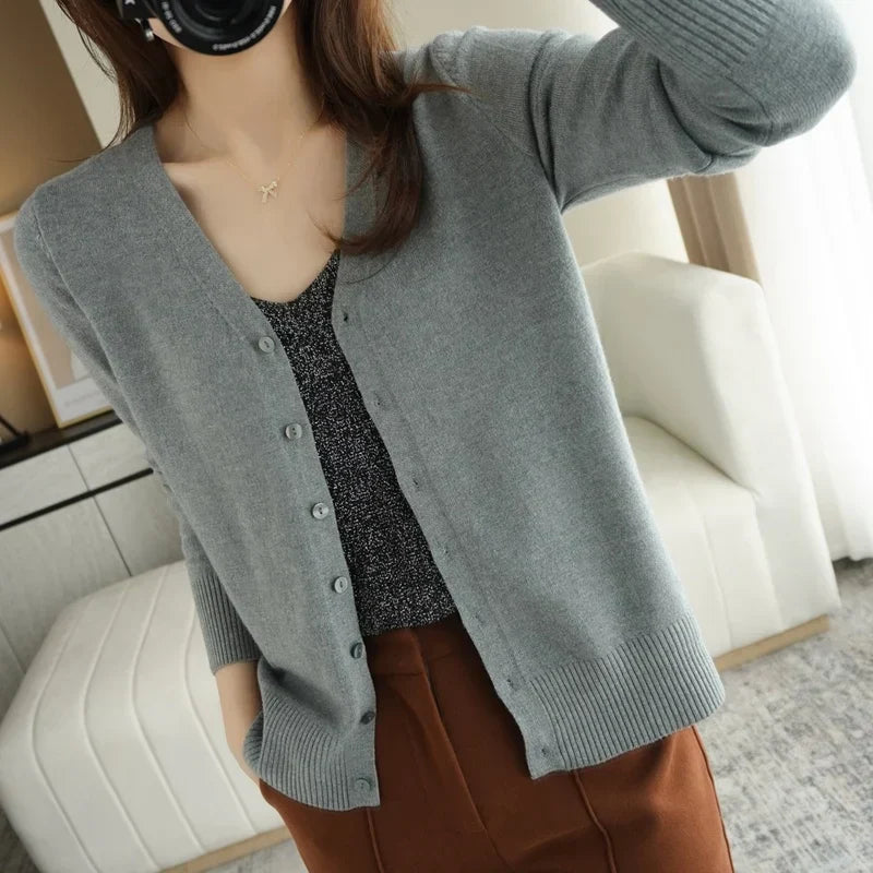 Léa - Femme Cardigan Tricoté