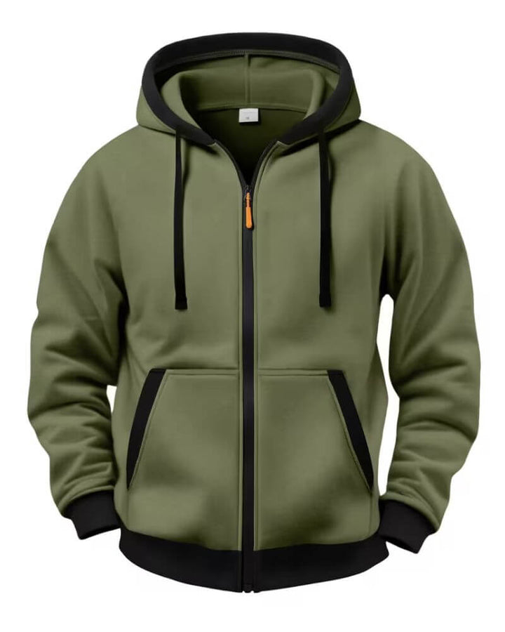Hannes™ - Veste Décontractée à Capuche avec Fermeture Éclair