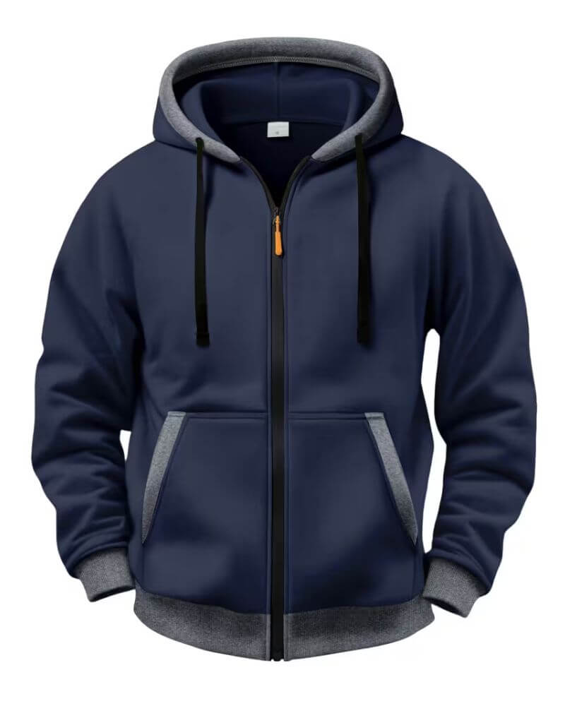 Hannes™ - Veste Décontractée à Capuche avec Fermeture Éclair