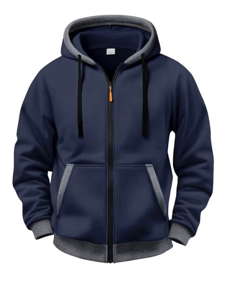 Hannes™ - Veste Décontractée à Capuche avec Fermeture Éclair