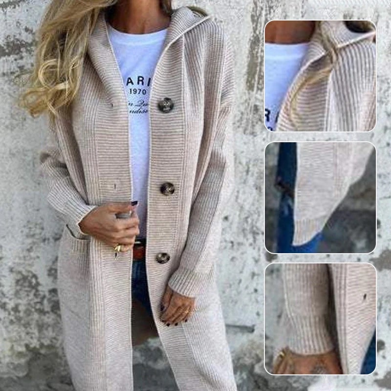 Zoë – Long Gilet D'Hiver Pour Femme