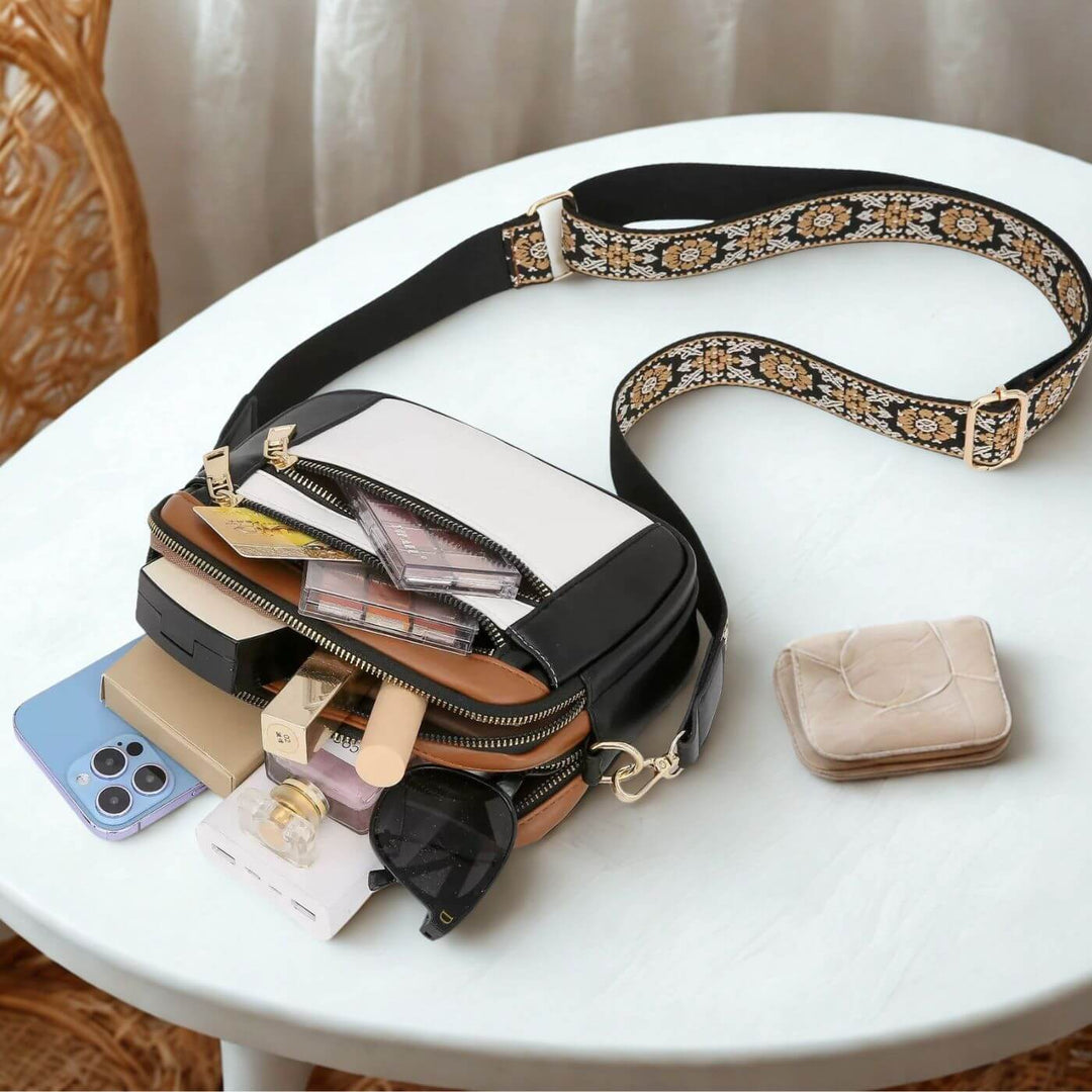 Katharina™ – Elegante Umhängetasche Mit Vielen Fächern