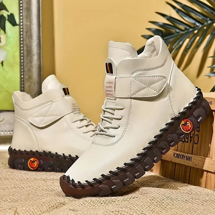 Leathy - Bottes Baskets Confortables Et Faites À La Main
