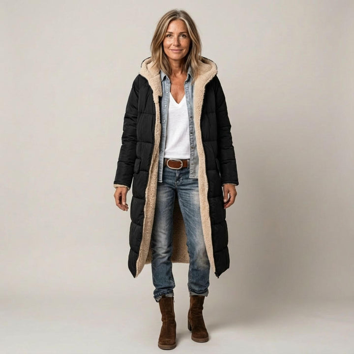 Louane™ - Manteau Long Réversible Élégant