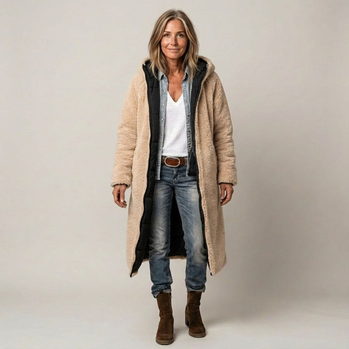 Louane™ - Manteau Long Réversible Élégant