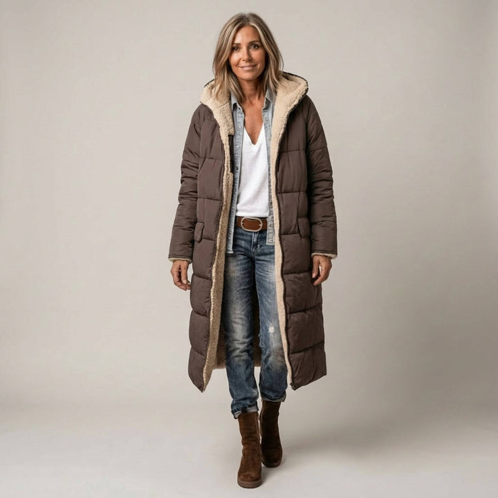 Louane™ - Manteau Long Réversible Élégant