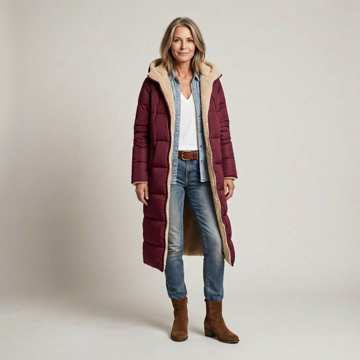 Louane™ - Manteau Long Réversible Élégant