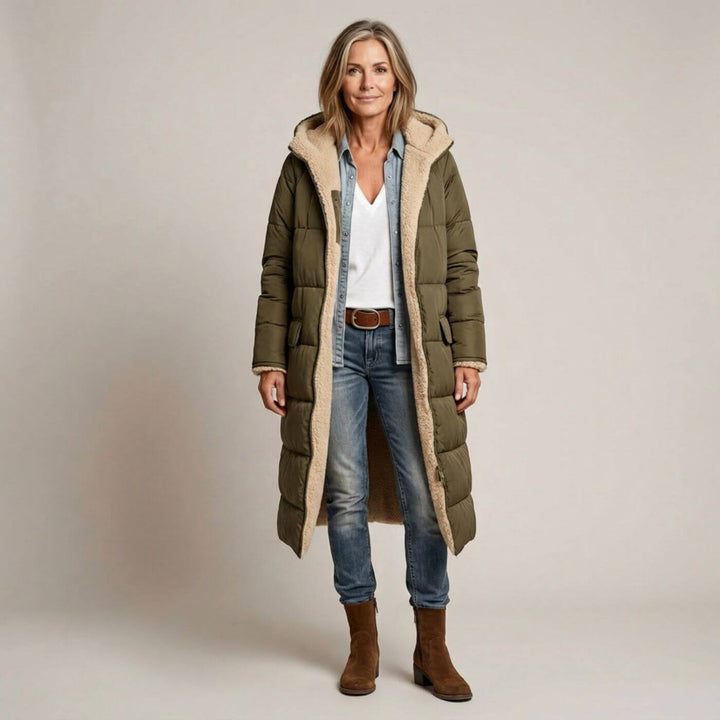 Louane™ - Manteau Long Réversible Élégant