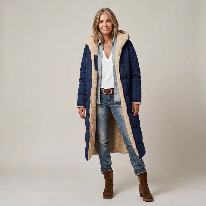 Louane™ - Manteau Long Réversible Élégant