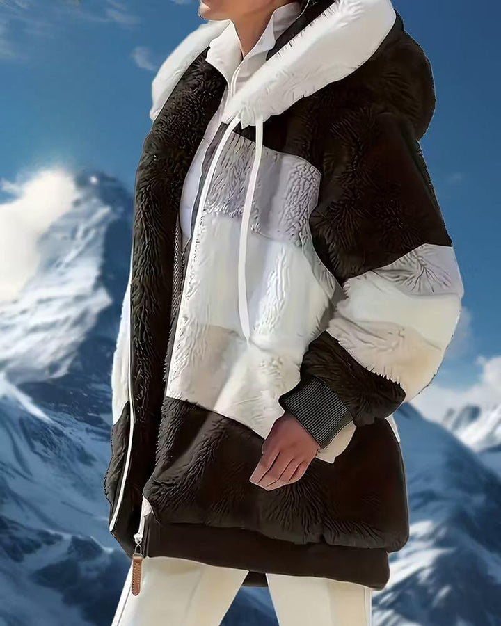 Louise™ – Veste à Capuche Chaude en Peluche