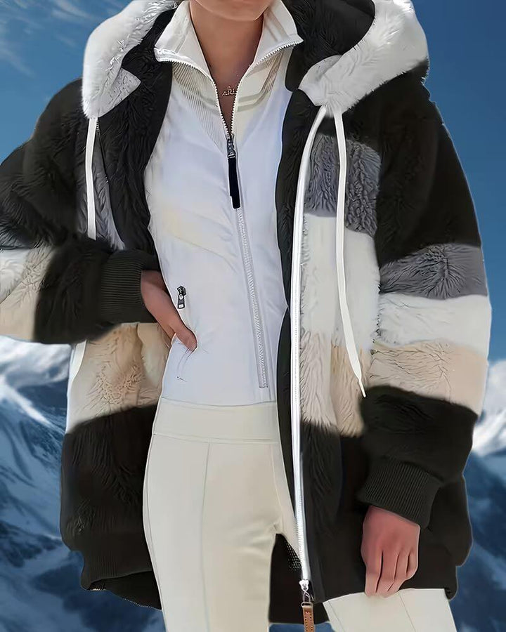 Louise™ – Veste à Capuche Chaude en Peluche