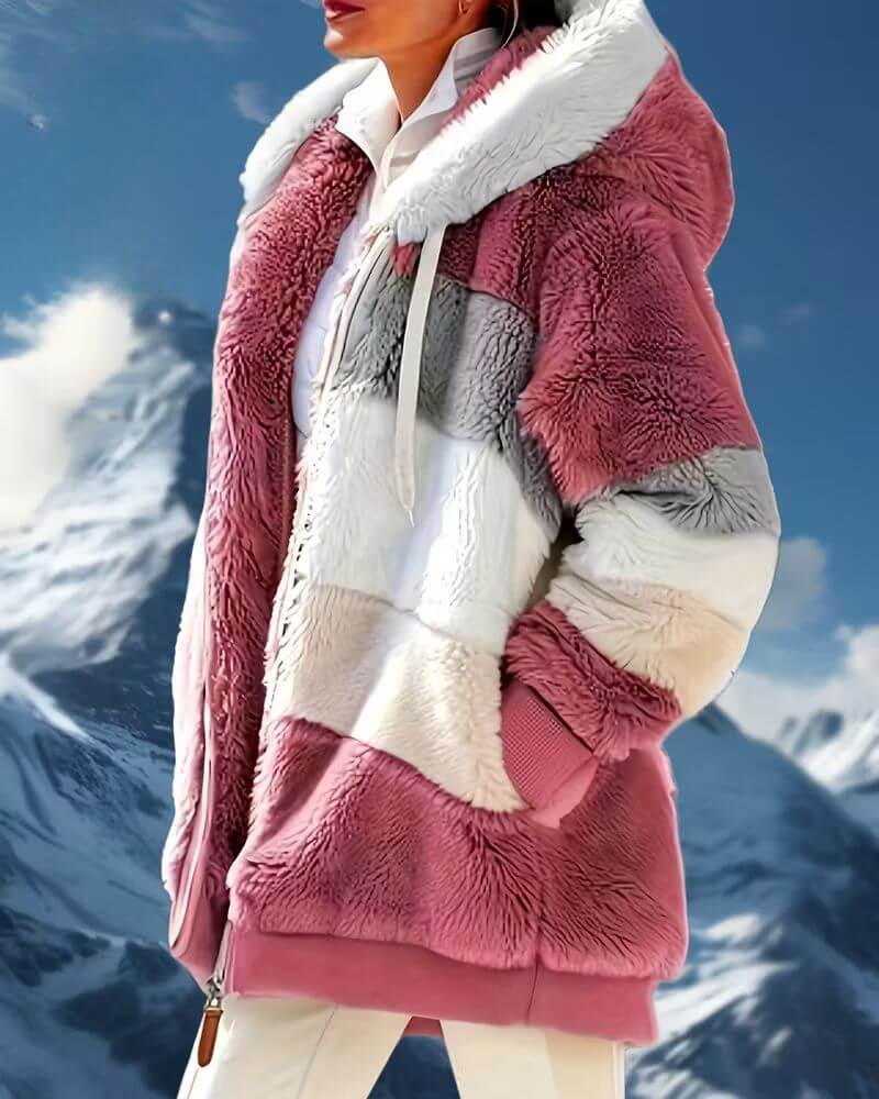 Louise™ – Veste à Capuche Chaude en Peluche