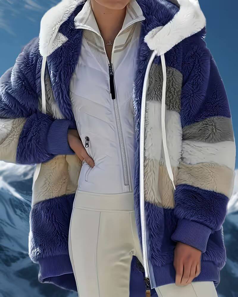 Louise™ – Veste à Capuche Chaude en Peluche