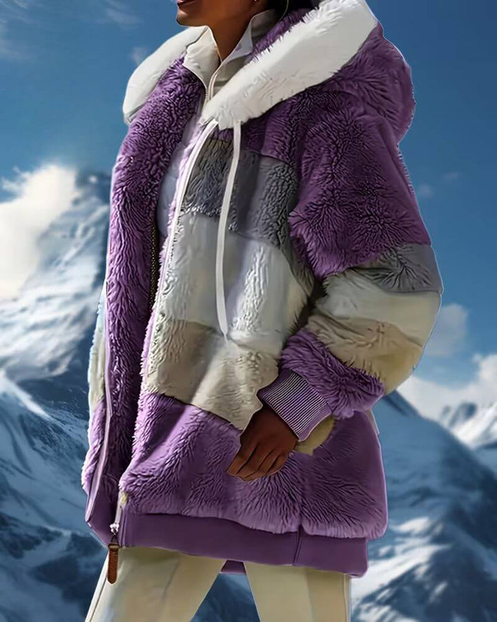 Louise™ – Veste à Capuche Chaude en Peluche