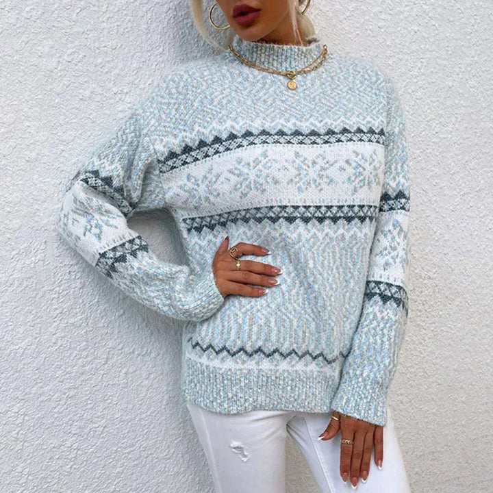 Maëva™ – Pull d’hiver à motif flocons de neige