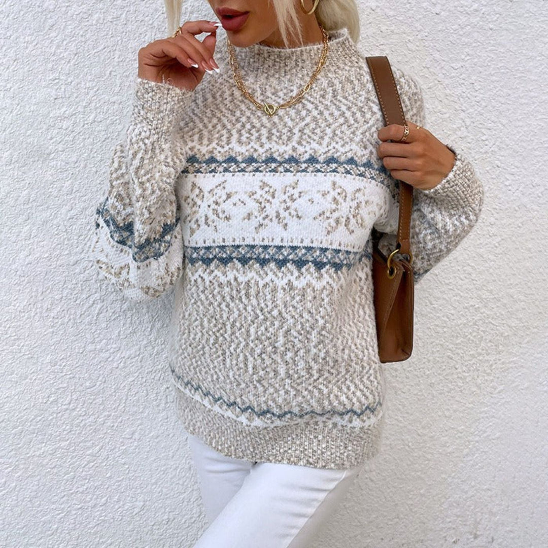 Maëva™ – Pull d’hiver à motif flocons de neige