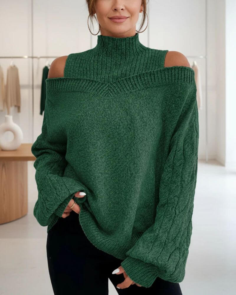 Manon™ – Pull élégant à épaules dénudées