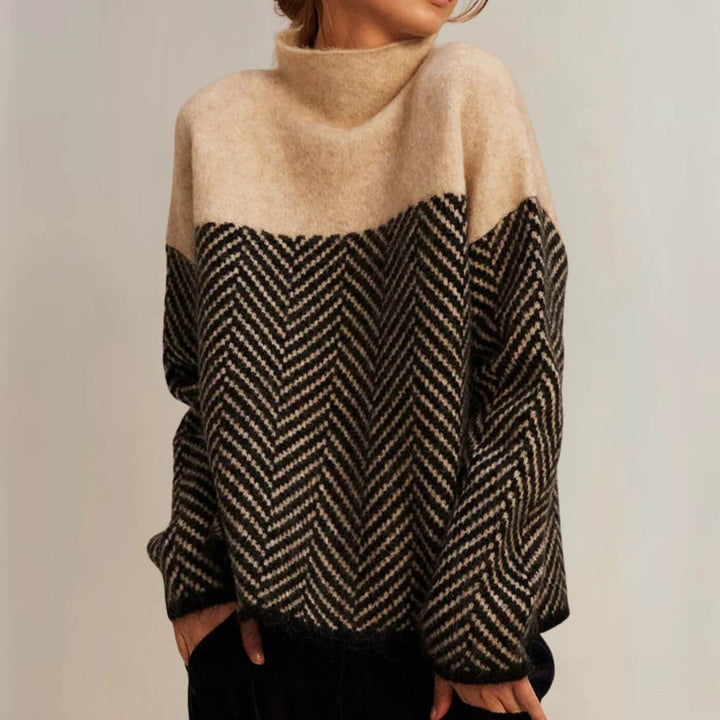 Margaux™ - Pull Confort à Motif Chevrons
