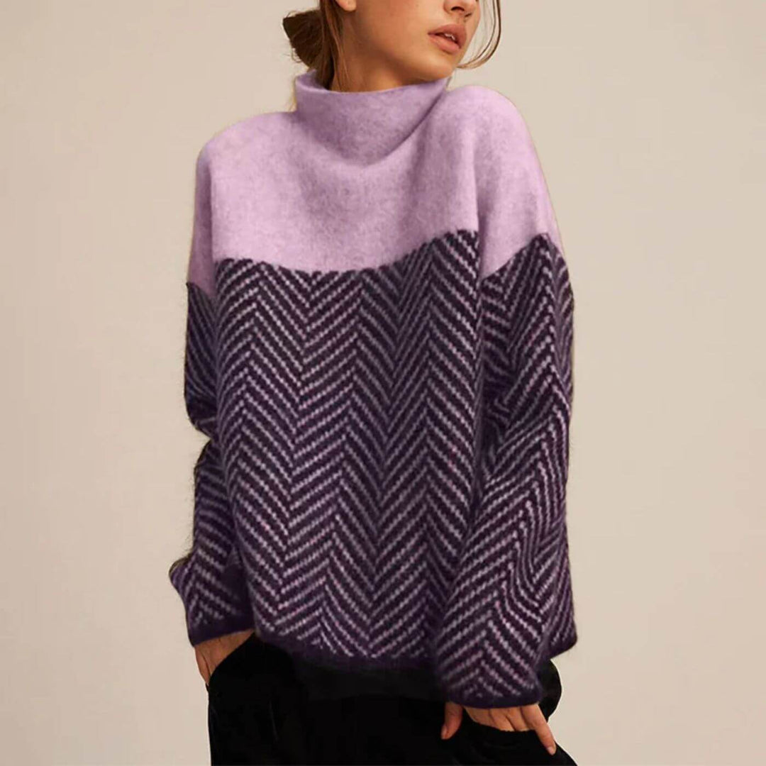 Margaux™ - Pull Confort à Motif Chevrons