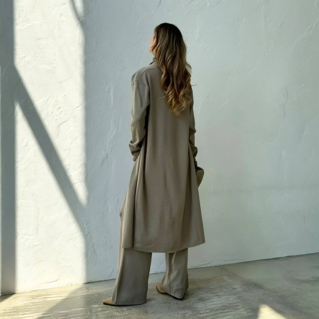 Melanie™ – Minimalistisches Dreiteiliges Strickset