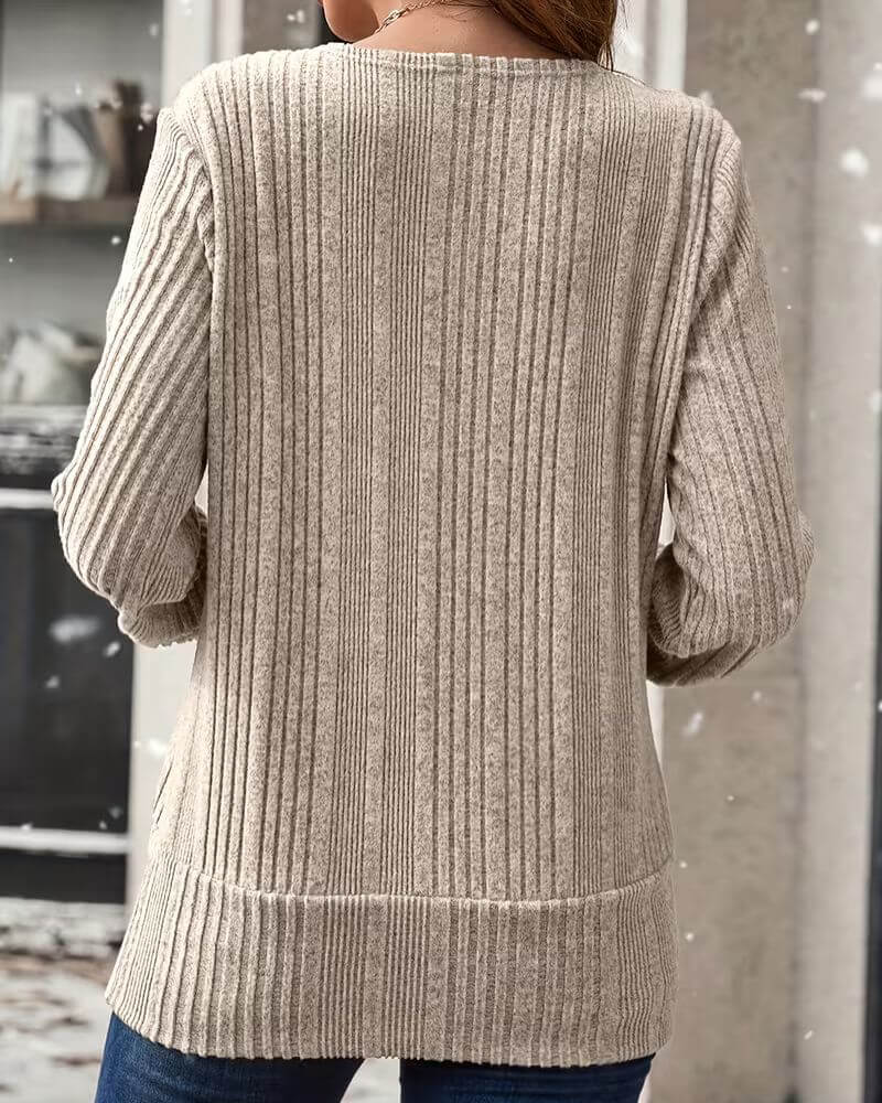 Mélanie™ – Haut Chic à Encolure Carrée avec Détail Frontal