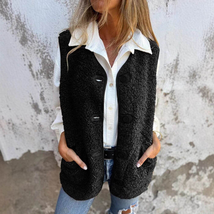 Monique™ - Gilet Boutonné Sans Manches